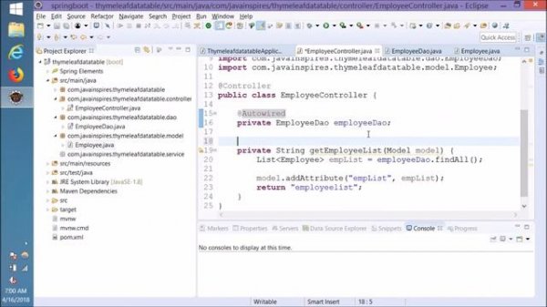 Spring Boot + Thymeleaf Datatable Example | Java Inspires