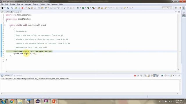 How to create time using of method of Java 8 LocalTime Class? | Java 8 Date and Time смотреть онлайн