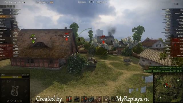 WOT: Westfeld - Object 704 - 2 frags смотреть онлайн