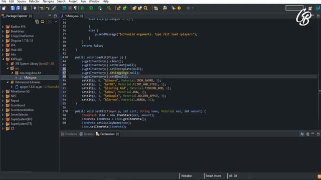 Bukkit Plugin Coding - Kit Plugin (Minecraft) смотреть онлайн