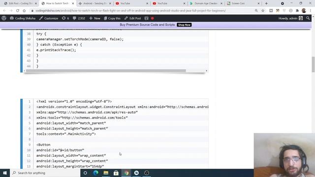 How to Switch Torch or Flash Light on and off in Android App Using Android Studio and Java смотреть онлайн
