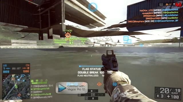 Lumphini Garden glitch (swimming under the map)- Battlefield 4: Dragon's Teeth gameplay смотреть онлайн