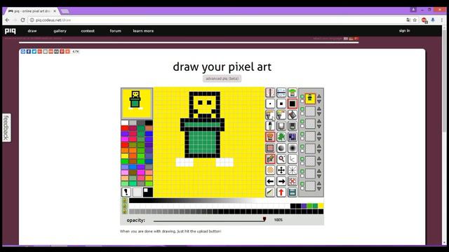 Como dibujar un pixel art sin programas смотреть онлайн
