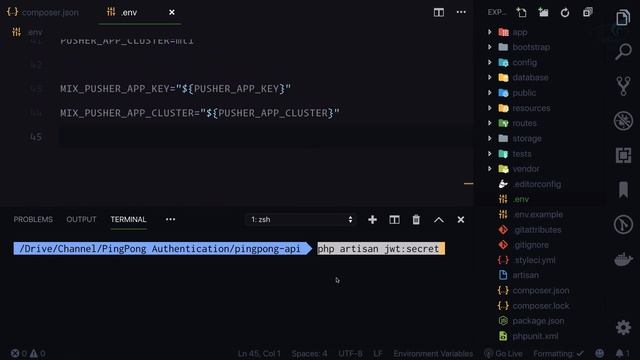 PingPong Authentication - Part 5 Setup laravel for jwt auth | React, Redux, Laravel & Tailwindcss смотреть онлайн