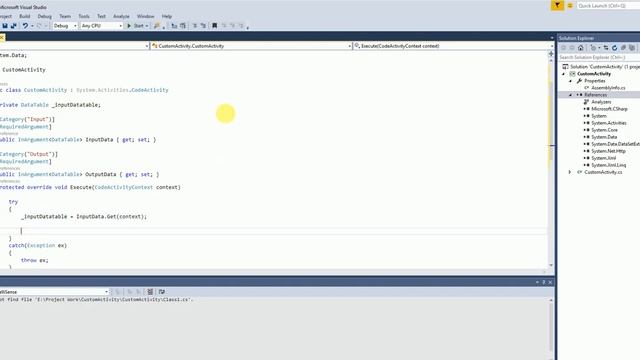 UIPath - Creating a Custom Activity смотреть онлайн