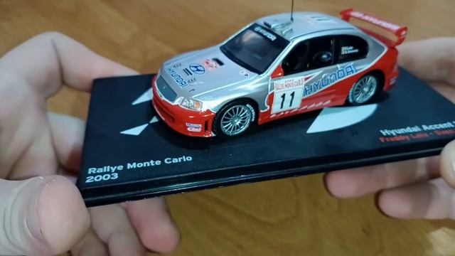 Обзор масштабной модели Hyundai Accent WRC. Раллийный вариант.mp4 смотреть онлайн