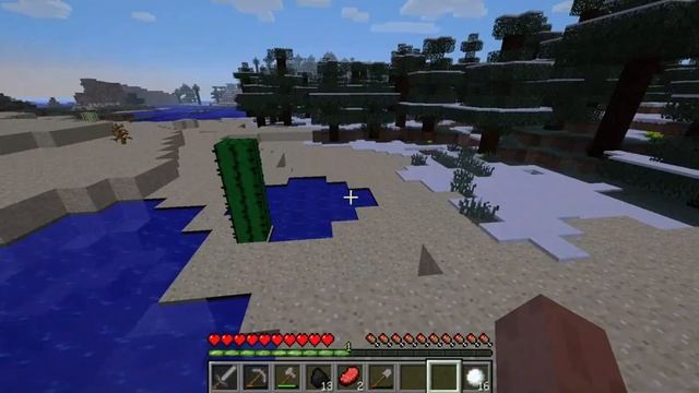 Выживание в зимнем лесу. Вторая серия.Майнкрафт 1.2.5 смотреть онлайн