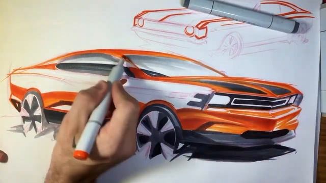 Drawing Car: Chevrolet Opala SS 2021 - Timelapse