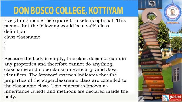 CP1344: PROGRAMMING IN JAVA - LECTURE -31- DEFINING A CLASS (FIELDS DECLARATION) - BCA- S3. смотреть онлайн
