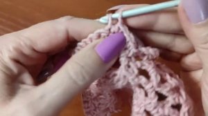 Ажурный шарф крючком. Подробный м.к. для начинающих.