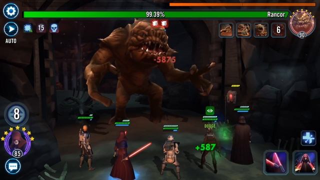 Star Wars Galaxy of Heroes: Darth Vader Zeta Leader SOLOS ENTIRE Heroic Rancor! How-to Guide! смотреть онлайн
