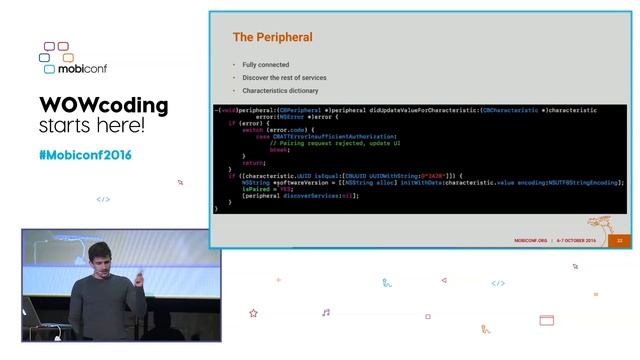 Mobiconf 2016, Guilherme Prudente & "CoreBluetooth" смотреть онлайн