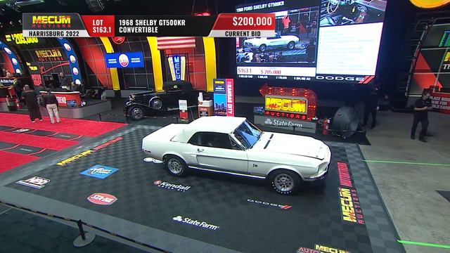 SOLD for $215,000 // 1968 Shelby GT500KR Convertible // Mecum Harrisburg 2022 смотреть онлайн