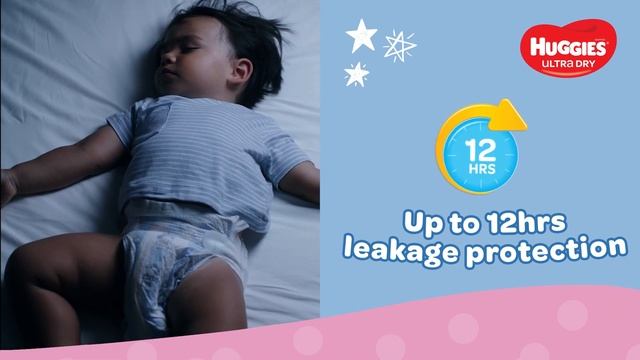 Huggies Ultra Dry nappies with up to 12hrs leakage protection смотреть онлайн
