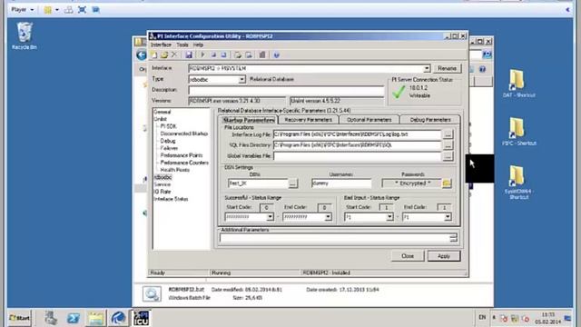 PI Interface Configuration Utility (PI ICU). Настройка PI RDBMS и PI UFL интерфейсов. смотреть онлайн
