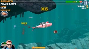 Прохождение Hungry Shark Evolution - MOBY DICK - МОБИ ДИК - 400.000 Монет и МОЙ