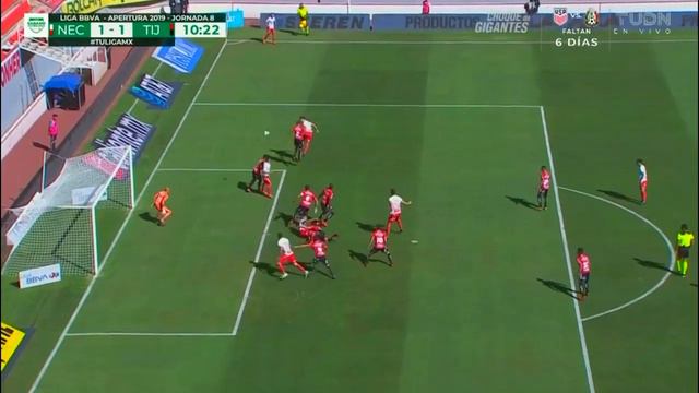 ¡Goool de Necaxa! Ventura Alvarado marcó el 1-0 en doble contacto en el área смотреть онлайн