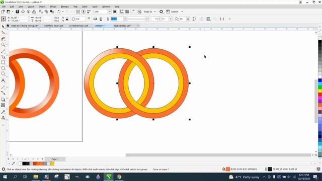 Corel Draw Tips & Tricks Edit Fill Docker Part 4 interlocking смотреть онлайн