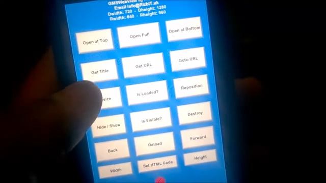 GMSWebView Game Maker Studio Android Extension Demo App смотреть онлайн