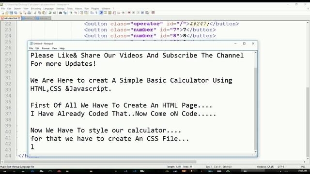 UserInterface Calculator Using HTML,CSS And JavaScript Language смотреть онлайн