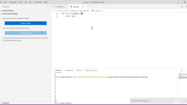 Loop in Python. смотреть онлайн