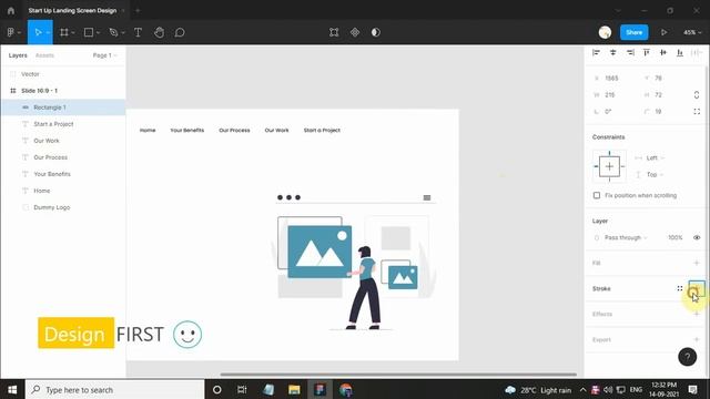 Start Up Landing Screen in Figma | Web Design in Figma | Figma Tutorial смотреть онлайн