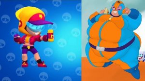 БРАВЛЕРЫ СТАЛИ ТОЛСТЫМИ В БРАВЛ СТАРС . BRAWLERS GOT FAT BRAWL STARS . Толстые бравлеры - 3