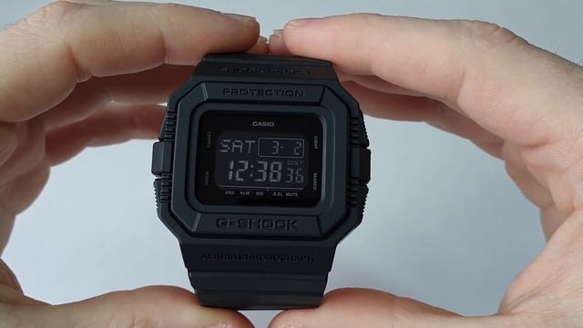 CASIO G-SHOCK DW-D5500BB-1E. Обзор\Review смотреть онлайн