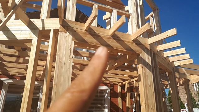 Каркасная пристройка к дому с эркером. смотреть онлайн