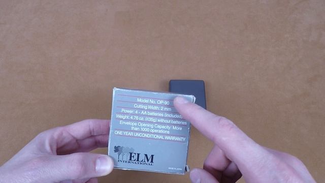 Электро нож для конвертов Minix Elm Battery Operated Letter Opener OP-90 смотреть онлайн