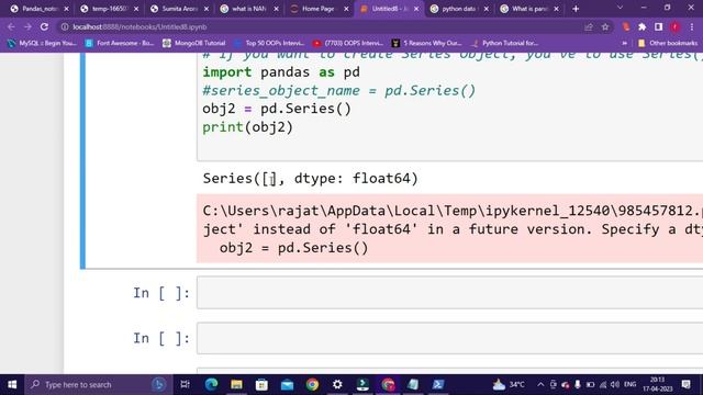 Informatics Practices - Python Pandas Chapter 1 video - 02 смотреть онлайн