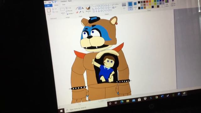 Glamrock Freddy drawing смотреть онлайн