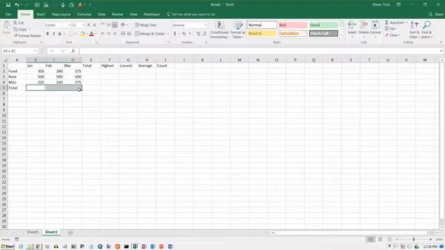 Excel 2016 Functions: Sum, Min, Max, Average, Count смотреть онлайн