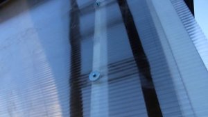 Установка поликарбонат и профнастил на навес.