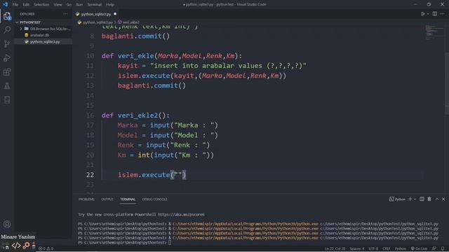 Python Sqlite3 Veri Tabanı İşlemleri смотреть онлайн