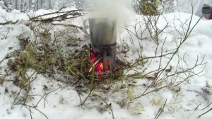 НЕ ПОКУПАЙ ГАЗОВУЮ ГОРЕЛКУ пока не посмотришь это видео. Печь-щепочница самодельная  обзор.