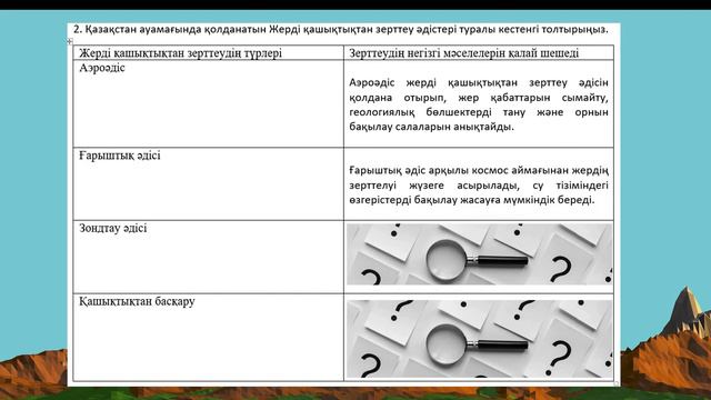 ГЕОГРАФИЯ 9-СЫНЫП БЖБ-2 1-ТОҚСАН