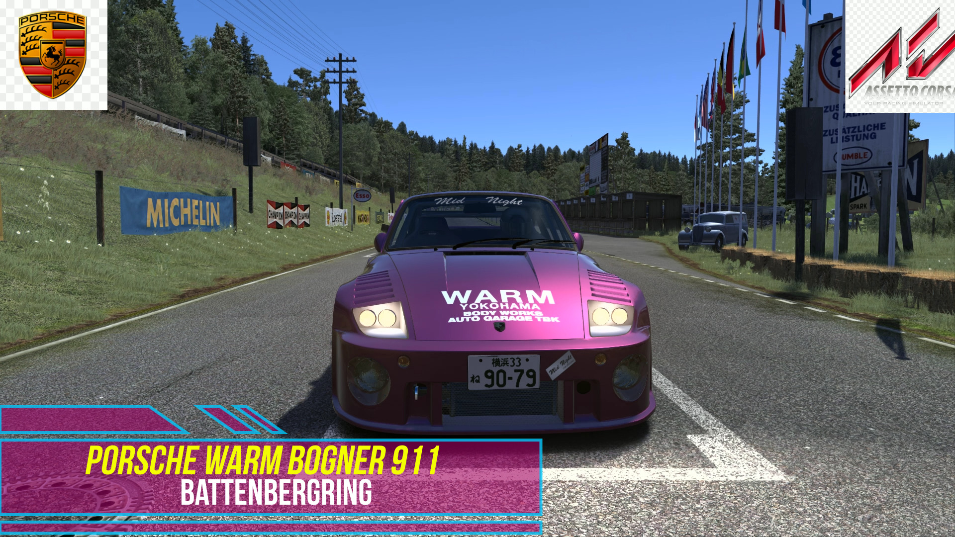 Porsche Warm Bogner 911 - Battenbergring | Assetto Corsa. смотреть онлайн
