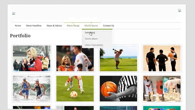 Sports News WordPress Theme смотреть онлайн