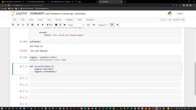 Sprachassistent in Python 4 Text in Audio umwandeln смотреть онлайн