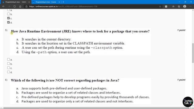 NPTEL Programming in Java Week 4 Quiz Assignment Solutions || August 2020 || Swayam смотреть онлайн