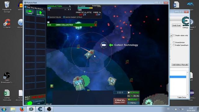 Particle Fleet Emergence Infinite energy stored Cheat engine смотреть онлайн