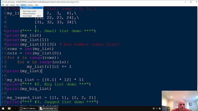 13. Python - 2 Dimensional Lists смотреть онлайн
