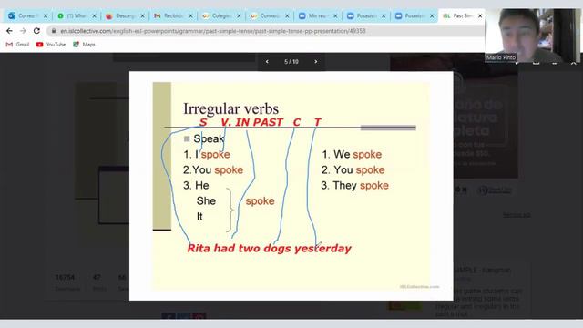 Affirmative and negative form in simple past. смотреть онлайн