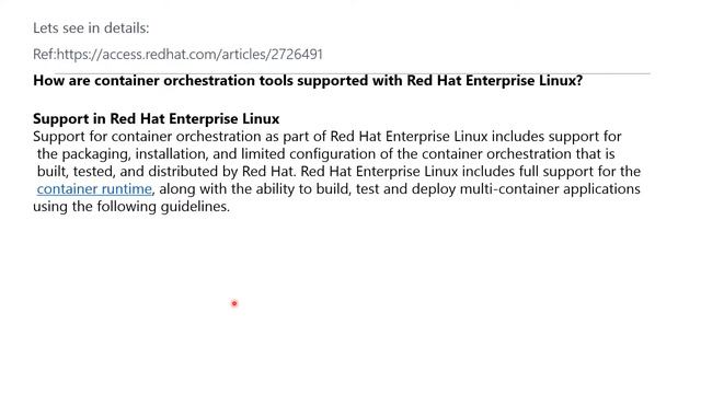 Redhat support for other container orchestration like Kubernetes Swarm смотреть онлайн