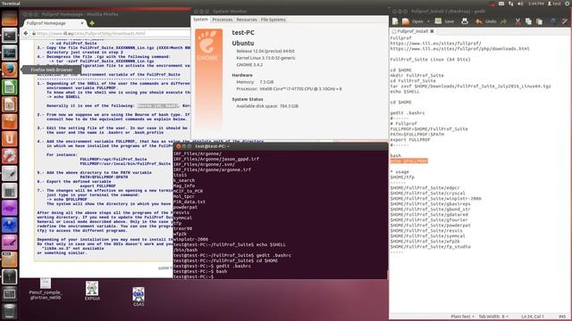 Fullprof (installation on Ubuntu) смотреть онлайн