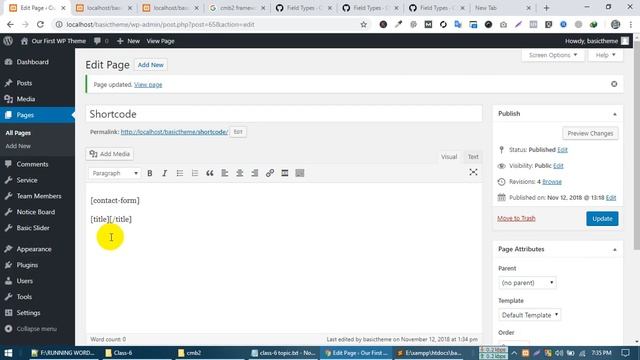 Part-10 Basic WordPress Theme Development Project ( Register Custom Shortcode in WordPress) смотреть онлайн