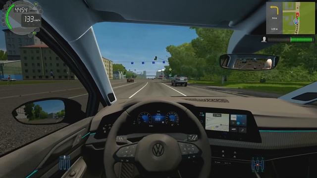 City Car Driving, "НА VOLKSWAGEN GOLF 1.4 TSI 2021 ДВИЖОК ХОРОШО ТЯНЕТ" смотреть онлайн