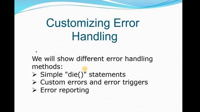 Error Handling and Exceptions 1 смотреть онлайн