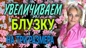 Увеличиваем рубашку или блузку. Рукава в том числе...